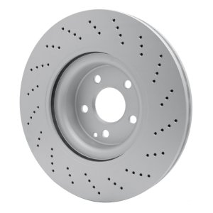 Mercedes-Benz C250 Brake Rotor (1) - Front - R1 Concepts - GEOSPEC Coated Rotor - Drilled - `10-`17